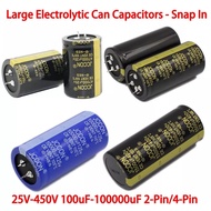 Lakc 200V  250V Large Electrolytic Can Capacitors Aluminum Electrolyte Capacitors  - Snap In 220UF ~