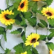 Artificial Rose Flower Vines Plastic Sunflower Vines