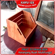 Wooden Box Wooden Fruit Vegetable Box 35x30x30 cm Multipurpose Storage Box