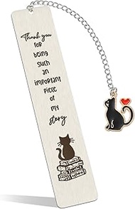 Snycler Cat Bookmark - Cool Metal Book Mark Gifts Reading Women Men Unique Page Makers for Students 