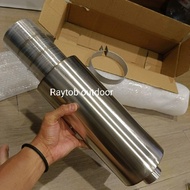 Alpino FO3 Long Bass Muffler 47cm inlet 2 in Outlet 3.5 inch Stainless Steel