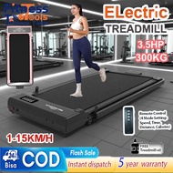 Treadmill elektrik 3.5HP 1-13KM / H treadmill lipat dengan treadmill handrail dengan miring manual