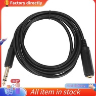 In stock-6.35mm(1/4inch) Stereo Plug Male to 6.35mm(1/4inch) Female cable, Gold Plated Audio Cable S