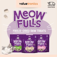 Stella & Chewy's Meowfulls Freeze-Dried Raw Cat Treats w Salmon Oil & Probiotics 1.5oz | 3 Recipes