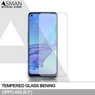 Asman Premium Tempered Glass 9H Oppo A53 Kaca Pelindung Layar - Bening