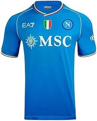 SSC Napoli Men's Maglia Home Ea7 T-Shirt (Pack of 1)