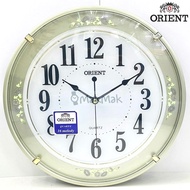 [100% Original] ORIENT Strike Wall Clock OT009 GOLD Melody QUARTZ OT009 Jam Dinding OT 009 Melodies
