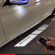 Benz New E-Class E300L GLC300L AMG GT50 53 S-Class Rearview Mirror Carpet Light Welcome