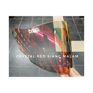 ORIGINAL - BOGO L33 CRYSTAL RED TAJAM HELMET VISOR - SIANG MALAM - LTD SPORT/ LTD RAM88/INDEX/XDOT G
