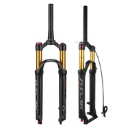 Mountain Bike Air Suspension Fork 26 27.5 29 Inch Rebound Adjust & Lockout Remote/Shoulder Control