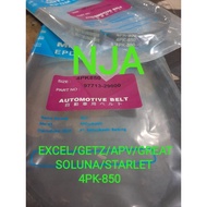Fan Van v belt fanTALI 4pk-850 Excel getz APV great Soluna Starlet 4pk850