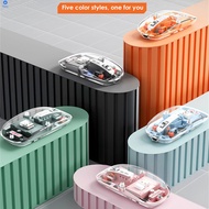 M133 Wireless Bluetooth-compatible Three-mode Transparent Mouse Rechargeable Mute 2400dpi Girls Tabl