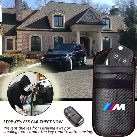 For Bmw M Performance E36 E46 E90 E60 F10 F30 E39 F20 E87 E92 G30 X5 E70 Car Key Case Signal Blocker