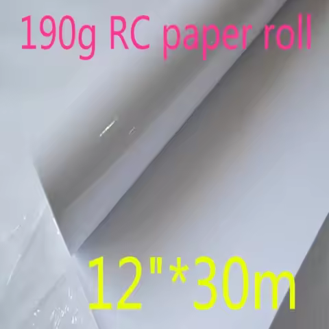 12in*30m Premium 190gsm waterproof A3 RC glossyphoto paper roll