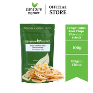 Signature Market Crispy Lotus Root Chips (Vacuum-Fried) (100g)