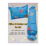 Ready Stock Pillow & Bolster Kid set Big