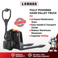 READY STOCK SALE 1.5/2 Ton Komada Fully Powered Hand Pallet Truck F4/ Pallet Jack pallet stacker
