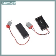JIAJUMUYU  130 Motor Kit with 2 Battery Holders & Switch, 16500RPM Mini DIY Electronic Model VN