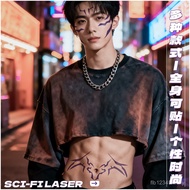 Hot-selling Witch Hunter Group Boys Group Geometric Pattern Laser Tattoo Stickers Party Once Sticker