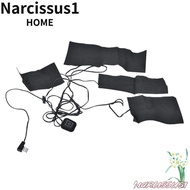 NARCISSUS USB Electric Heated Jacket, 5V 2A 4 in1 Heating Pad, Durable Washable Foldable 3 Gear Leve