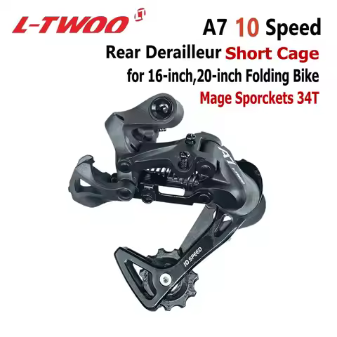 LTWOO A7 10s bicycle accessories rear derailleur short cage 32T 34T cassette manoplas bike mtb 10v m