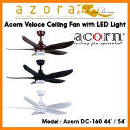 Acorn Veloce DC-160 44' / 54'  DC Ceiling Fan With LED Light