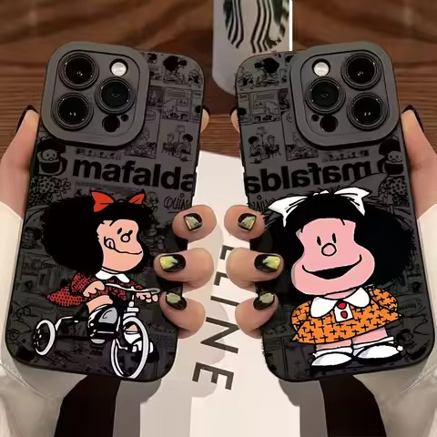 Cute Disneys M-Mafaldas Girl Phone Case For Xiaomi Redmi A3 A2 A1 14C 13C 12C 10C 9T Note 14 13 12 1