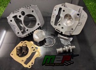 ชุดลูก59มิลwave125iบังลม /wave125rsxคาบู ชุดลูกครบชุดW125rsx ตาบู/W125iบังลมหัวฉีด ลูกโต59มิล เสื้อ+