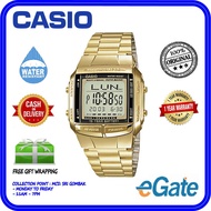 Casio DB-360G-9A Unisex Digital Gold Stainless Steel Strap Original Casual Square Watch  (DB-360G)