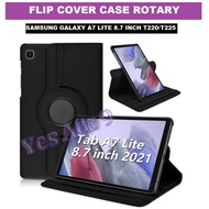 SAMSUNG TAB Case A7 LITE 8.7 Inch 2021 T225 T220 Flip Cover Rotary Leather Casing