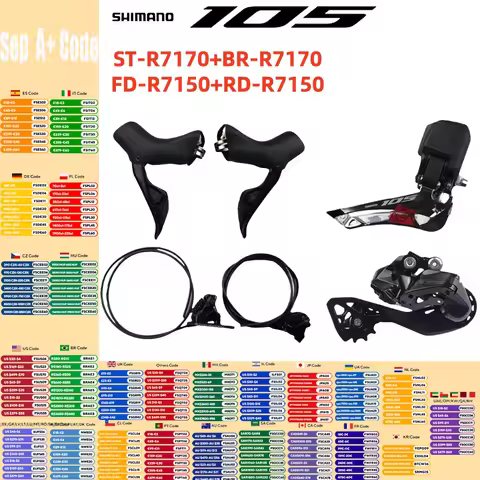 SHIMANO 105 Series Di2 Mini Groupset R7170 Shifter R7170 Brake R7150 Front Rear Derailleur 12s For R