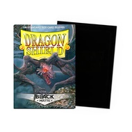 Dragon Shield [Black Tone] Matte Sleeves-Standard Size Dragon Shield Sleeves