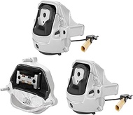 JDMON 3Pcs Engine Motor & Transmission Mount Kit Replacement for Audi A4 A5 Quattro 2.0L, 3.2L 2009-