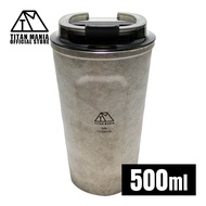 TITAN MANIA Tumbler with Lid 500ml Lightweight & Durable Vacuum Insulated Keeps Drinks Hot & Cold St