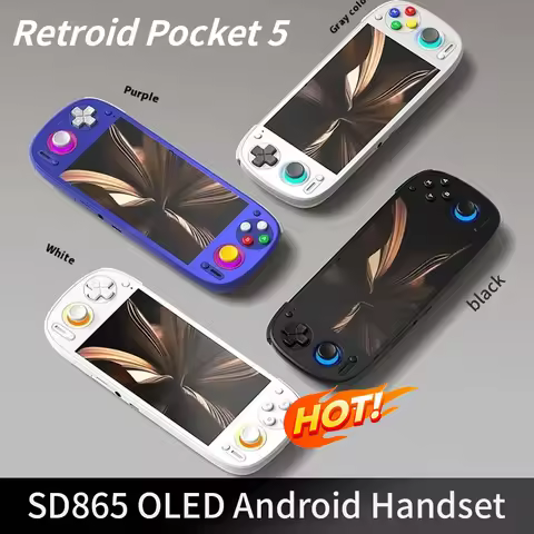 Retroid Pocket 5 SD865 5.5 Inch Oled HD Screen Bluetooth 5.1 Android 5000mAh Battery Android Handhel