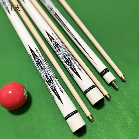 High-quality Maple Pool Cue, 1/2 Split Shaft 145cm/57 Inches in Length Tip Diameters10mm Durable Cue