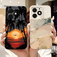 For ITEL A50 A50C A667L A669L Lens Protective Casing ItelA50 ItelA50C New Fashion Sunset Soft Silico