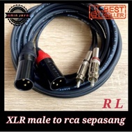 XLR male to rca cable / dual xlr male to dual rca cable