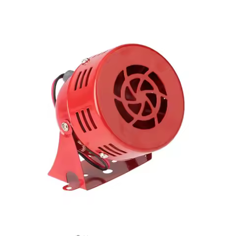 Air Raid Siren Horn Car Truck Motor Driven Alarm Red siren alarm