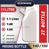 Portable Petrol Fuel Mixing Bottle Tank 2 Stroke / Botol bancuhan 2T for Chainsaw & Brush Cutter