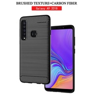 Carbon Fiber Protective Phone Cover for Samsung Galaxy A9 2018 A9 Star Pro A9s Case Shockproof Anti-slip Full Protection Skin Business Style