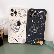 Earth Astronaut Soft Case OPPO Realme GT Neo 2 8i 8 C21 C21Y C20 C11 C25 C15 C12 VQ 2 V5 V15 V13 X7 