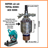 Rotor cắt sắt DC 83501 ACZ TOTAL 7 Răng Thân 57mm 220V - Tặng chỏi than