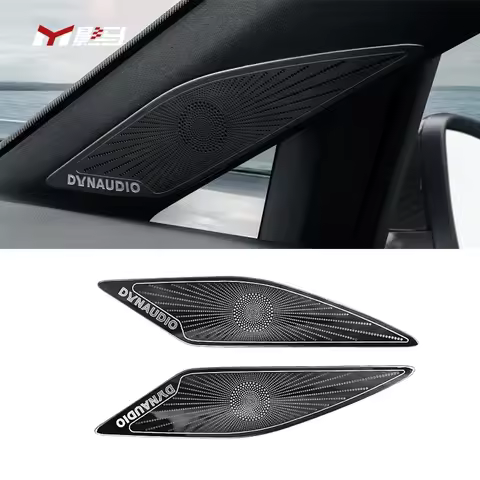 Horn Cover Trim Car Accessories car A-pillar steel Metal Mesh Speaker Grille Mesh Cover For vw golf 