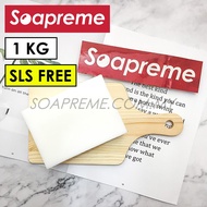 1kg SLS Free White Glycerin Soap Base (SLS Free, SLES Free, Paraben Free) | 1公斤 无SLS白皂基 (含甘油)