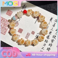 MOGI Cartoon Cute Cat Paw Beads Cute Cat Paw Bracelet Lucky Cat Paw Bead Bracelet