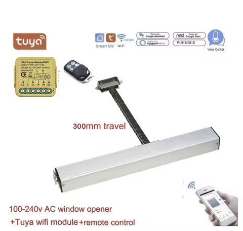 200-400MM Distance 220vAC Electric Security Caesement Chain Window Actuator