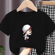 Kid T Shirt for Boy Simple O-Neck T Cartoon Printing Baju Baby Boy 街頭風 T恤 Tshirt Branded