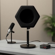 Microphone Wind Shield C2 Pop Filter Isolation Ball, Acoustic for Record Studios Mic, Sound-Absorbin