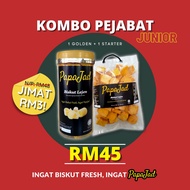 PapaJad I Biskut Lejen I Golden & Starter Pack I Kombo Pejabat Junior I Topping Marjerin Gula I Rang